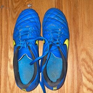 Blue Nike Cleats